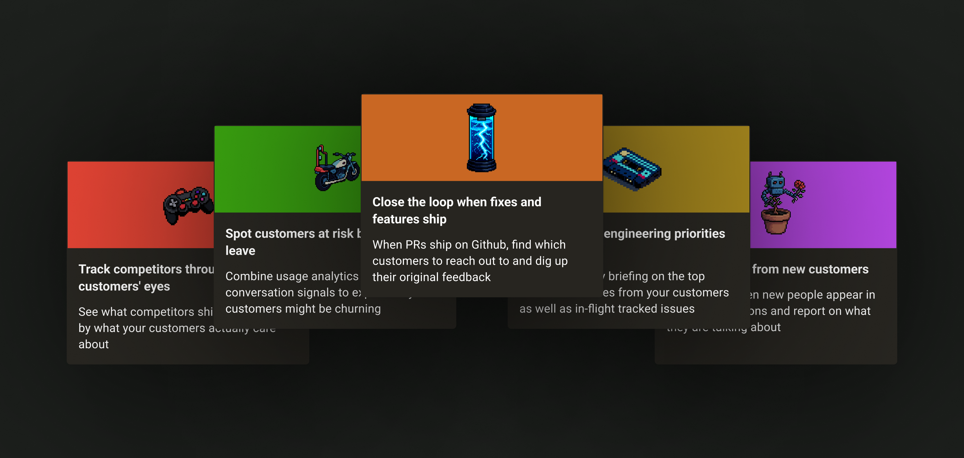 Automation templates gallery showing colorful template cards in a carousel